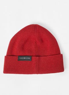 TOMMY HILFIGER Uptown Wool Beanie Red 