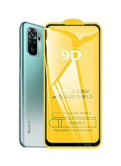 Buy Full Size 9D Tempered Glass Screen Protector For Xiaomi Redmi Note 10 Pro Clear in Saudi Arabia