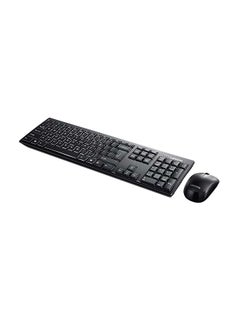 Buy 100 Wireless Combo Keyboard & Mouse - Arabic Black in UAE