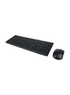 Buy 300 USB Combo Keyboard & Mouse - Arabic (253) Black in UAE