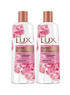 Buy Moisturising Body Wash Soft Rose For All Skin Types 250ml Pack of 2 500ml in UAE