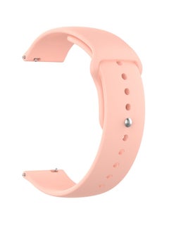 Buy Clip Silicone Band For 18mm Smartwatch Pink in Saudi Arabia