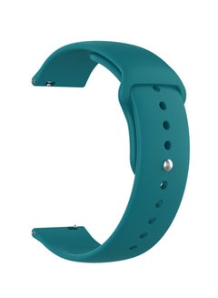 Buy Clip Silicone Band For 18mm Smartwatch Green in Saudi Arabia