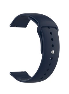 Buy Clip Silicone Band For 20mm Smartwatch Navy in Saudi Arabia