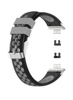 Buy Replacement  Band For Huawei Watch Fit Black/Grey in Saudi Arabia