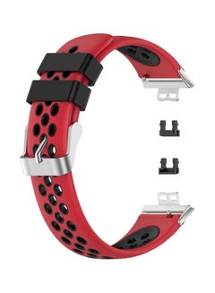 Buy Replacement  Band For Huawei Watch Fit Red/Black in Saudi Arabia