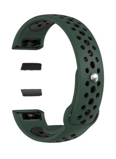 Buy Replacement Strap For Huawei Band 6 Green/Black in Saudi Arabia
