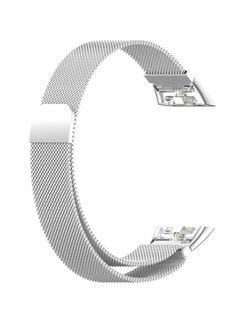 Buy Replacement Milanese Strap For Huawei Band 6 Silver in Saudi Arabia