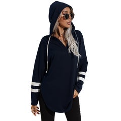 Buy Stylish Hoodie Blue/White in Saudi Arabia