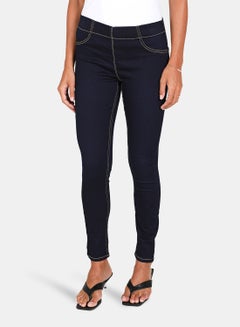 Buy Basic Jeggings Dark Blue in UAE