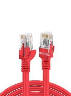 Buy High Speed RJ45 cat6 Ethernet Patch Cable LAN Cable Compatible for PS4/PS3, Nintendo Switch, Raspberry Pi 4, Smart TV, Computer, Modem, Router Red in UAE