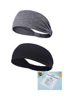 Buy 2-Piece Non-Slip Headband Set 12inch in UAE