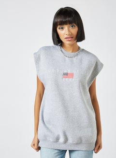 Buy Extended Sleeve LA Sweater Grey in UAE