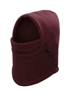 Buy Winter Head and Neck Bike Full Face Mask Warmer Burgundy in Egypt