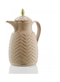 Buy Modern Design Attractive Thermos Beige 17 x 12 x 25cm in Saudi Arabia