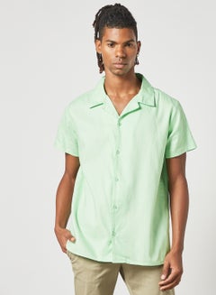 Buy Short Sleeve Shirt Green in Saudi Arabia