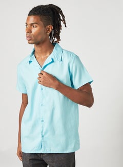 Buy Casual Collar Shirt Aqua in UAE