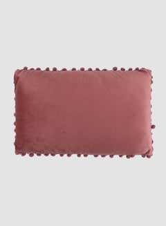 اشتري Velvet Cushion With Pom-Poms جام 30 x 50سم في السعودية