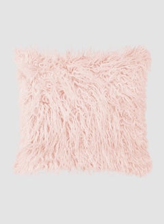 Buy Faux Fur Cushion, Unique Luxury Quality Decor Items for the Perfect Stylish Home Light Pink 50 x 50cm in Saudi Arabia