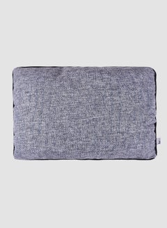 Buy Woven Faux linen Cushion, Unique Luxury Quality Decor Items for the Perfect Stylish Home Jet Black in Saudi Arabia