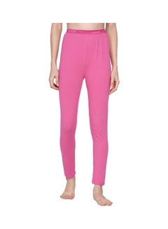 اشتري High Waist Ultra Soft Tummy Support Stretchy Leggings Pink في الامارات