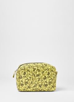Buy Camo Print Wash Bag Yellow in UAE