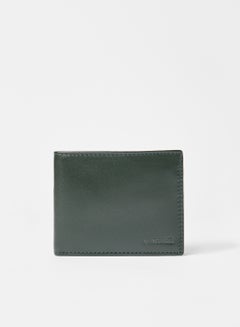 Buy Leather Bi-Fold Wallet Green in Saudi Arabia