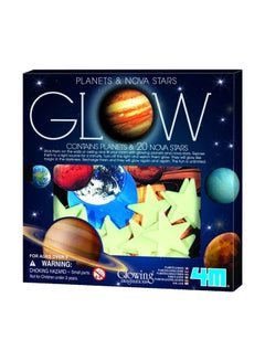 Buy 29-Piece Glow Planets And Nova Star Wall Decor Set in Egypt