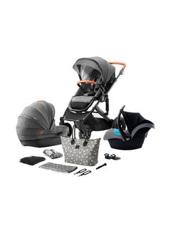 Buy 3-in-1 Prime 20' Stroller With Accessories - Grey in UAE