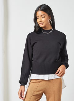 Buy Long Sleeves Sweater Black in UAE