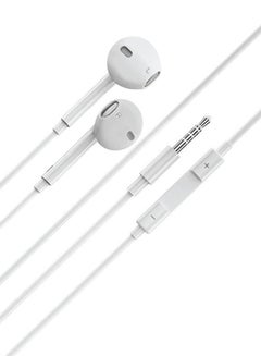 Buy Wired In-Ear Earphones White in Saudi Arabia