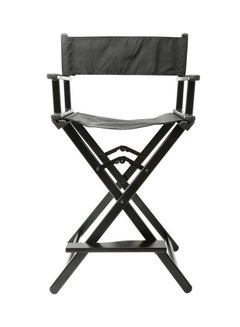 Buy Lightweight Aluminum Portable Professional Director Makeup Artist Chair Black in UAE