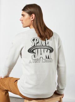 Buy Space Jam Sweatshirt Light Grey in Saudi Arabia