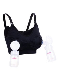 Buy Pumping / Nursing Bra, Extra Large - Black in Saudi Arabia