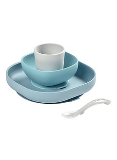 Buy Baby Silicone Feeding Meal Set Of 4 in UAE