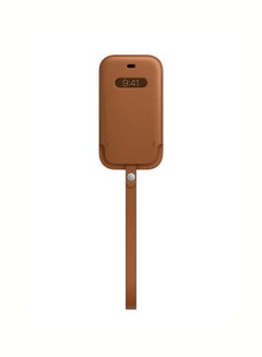 اشتري iPhone 12 Mini Leather Sleeve with MagSafe Saddle Brown في السعودية