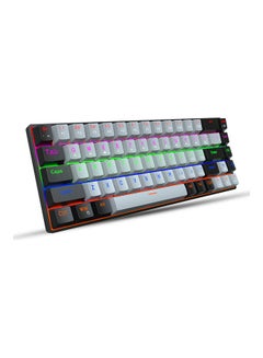 Buy 68-Keys RGB Gaming Wired Keyboard Grey in Saudi Arabia