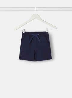 Buy Basic Knit Shorts Blue in Saudi Arabia