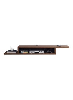 Buy Modern TV Stand Shelf Brown 135x24x15cm in Egypt