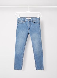 Buy Girls Skinny Fit Jeans Blue in UAE