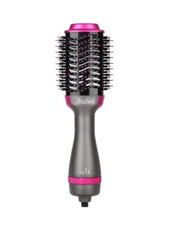 Buy Hair Dryer Volumizer Hot Air Brush Negative Ionic Heated, Curling and Straightening, Fluffy Comb Multicolour 34cm in UAE