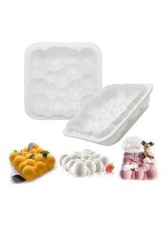 Buy Cube Silicone Mold for Baking Chocolate Cake White 20.5 x 20.5 x 4.5cm in UAE