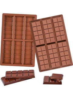 Buy Break Apart Chocolate Protein and Engery Bar Silicone Mold Brown 6.65 x 10inch in Saudi Arabia