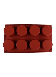 Buy Round Flexible Silicone Cookie Candy Chocolate Mould Multicolour one size in UAE