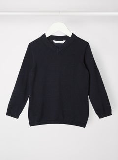 Buy Kids/Teen V-Neck Sweater Navy in UAE