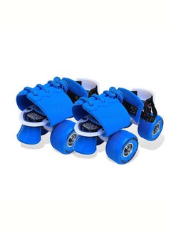 Buy Roller Skates for Kids Gripper Age Group 6 to 14 years with Vinyl Toe Stopper for Good Control and Adjustable Speed (Blue) 10.62x10.23x4.3cm in UAE