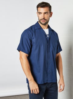 Buy Patch Pocket Shirt Blue in Saudi Arabia