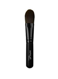 Buy Foundation Brush N4 Small With Natural Bristles - For Smooth Flawless Base Black in Egypt