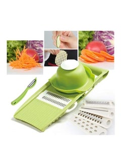 Buy Multi Functional Shredding Slicer White/Green in UAE