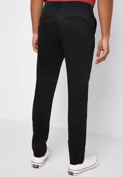 Buy Marco Slim Fit Chinos Black in UAE